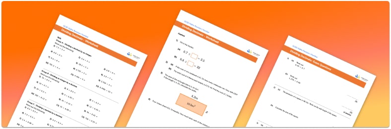 Dividing decimals worksheet