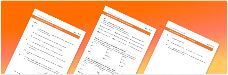 How to calculate upper and lower bounds worksheet
