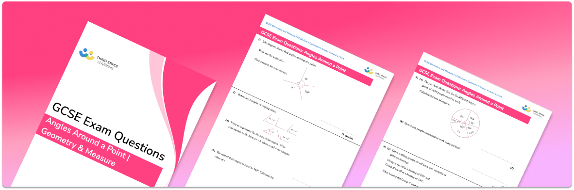 Angles Around A Point Exam Questions