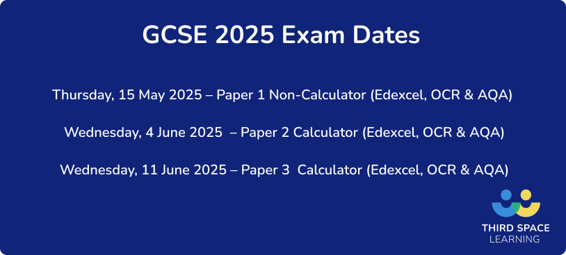 GCSE dates 2025: Maths