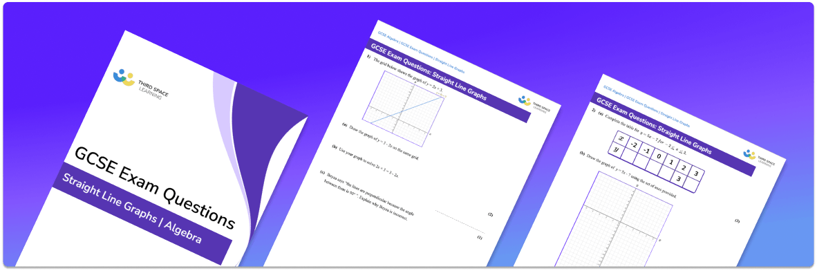 Straight Line Graph Exam Questions