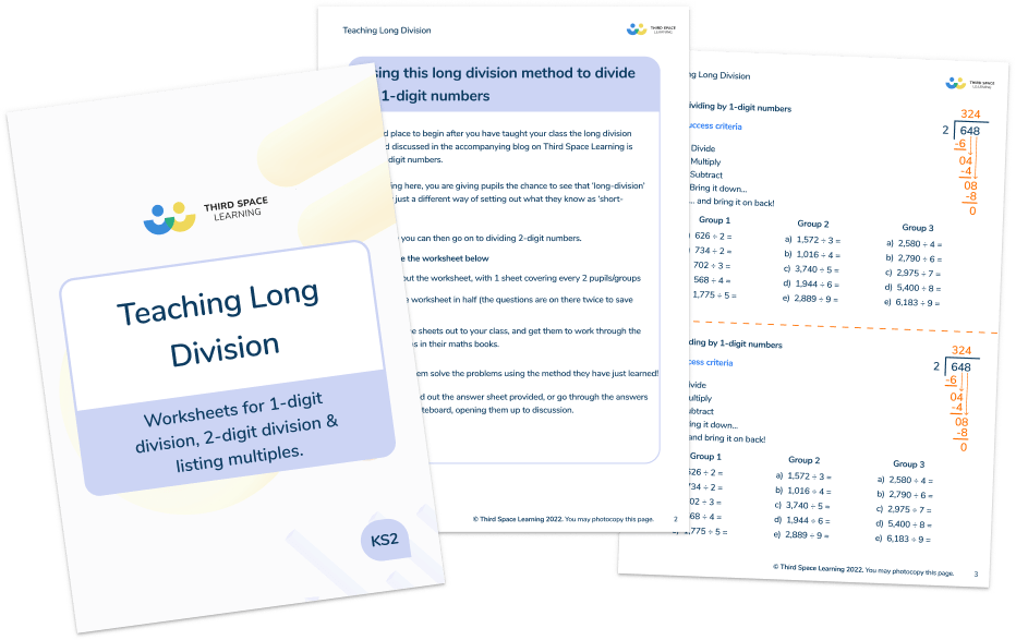 How To Teach The Formal Long Division Method At KS2 Step By Step So Children Love It!